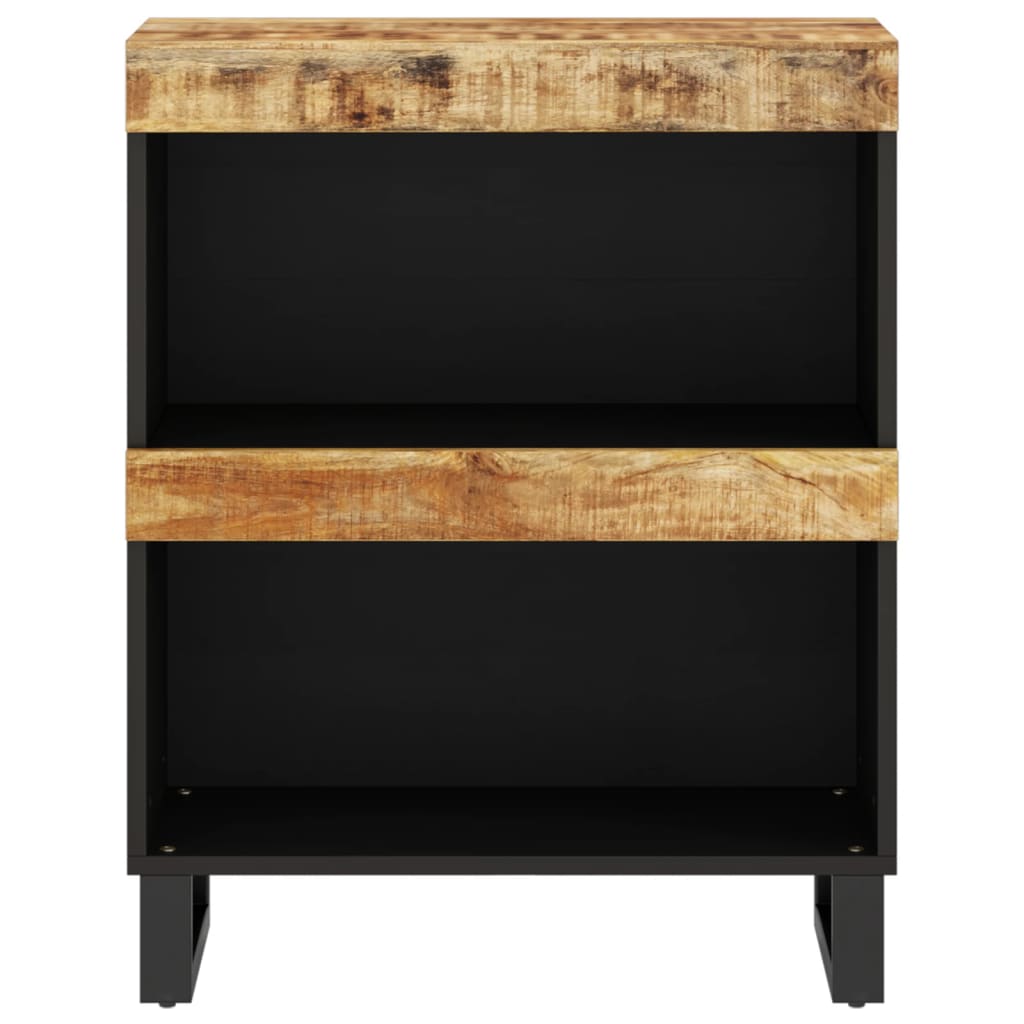 Armario auxiliar madera maciza de mango 60x33x75 cm