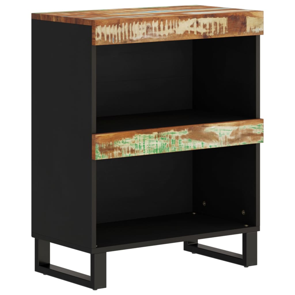 Armario auxiliar madera maciza reciclada 60x33x75 cm