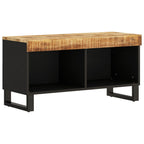 Mueble de TV madera maciza de mango 85x33x43,5 cm