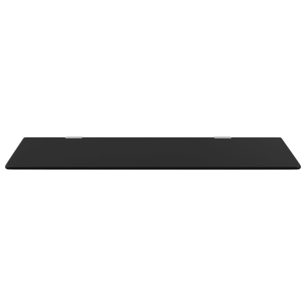 Panel privacidad urinario pared vidrio templado negro 90x40 cm