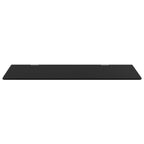 Panel privacidad urinario pared vidrio templado negro 90x40 cm