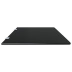 Panel privacidad urinario pared vidrio templado negro 90x40 cm