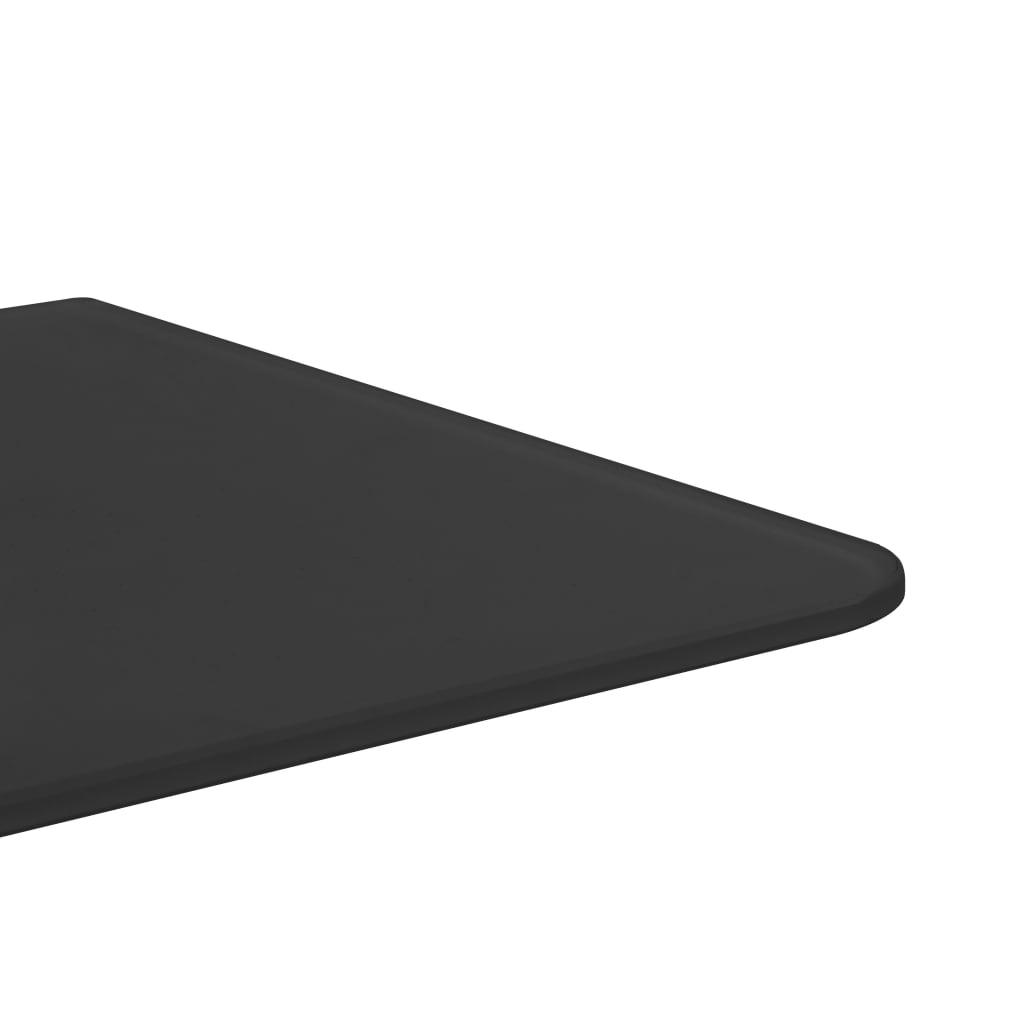 Panel privacidad urinario pared vidrio templado negro 90x40 cm