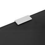 Panel privacidad urinario pared vidrio templado negro 90x40 cm