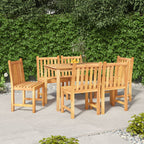 Juego de comedor de jardín 4 piezas madera maciza de teca