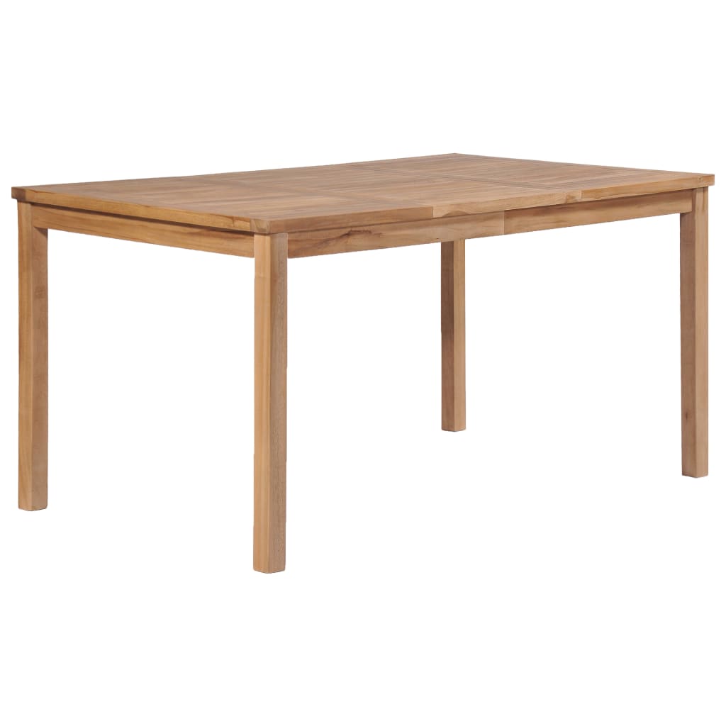 Juego de comedor de jardín 4 piezas madera maciza de teca