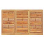 Juego de comedor de jardín 4 piezas madera maciza de teca