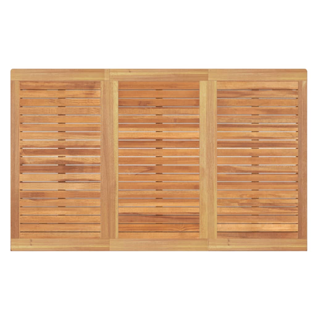 Juego de comedor de jardín 4 piezas madera maciza de teca