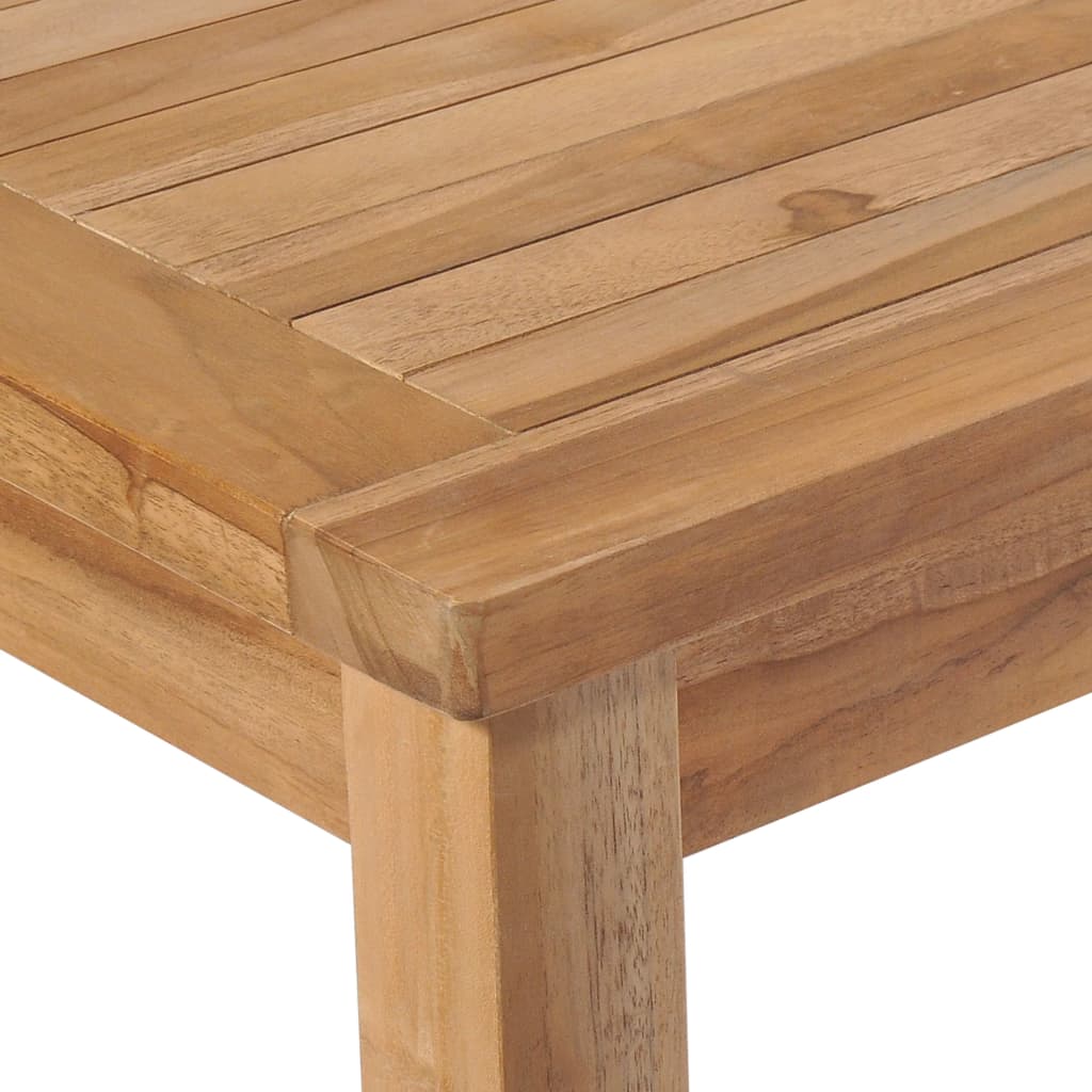 Juego de comedor de jardín 4 piezas madera maciza de teca