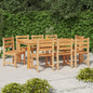 Sillas de jardín 4 unidades madera maciza de teca