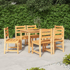 Juego de comedor de jardín 4 piezas madera maciza de teca
