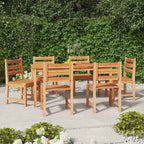Juego de comedor de jardín 4 piezas madera maciza de teca