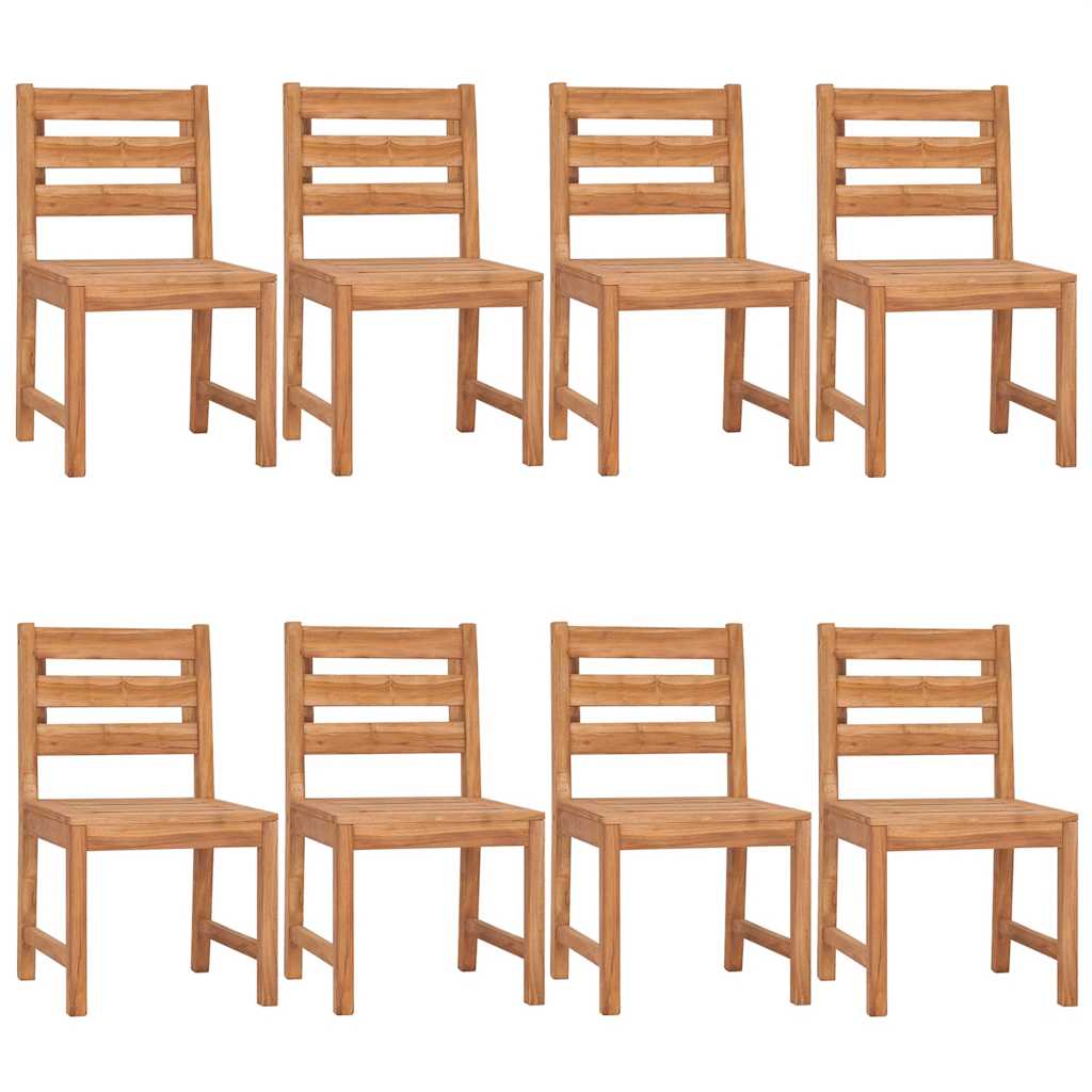 Juego de comedor para jardín 9 piezas madera maciza de teca