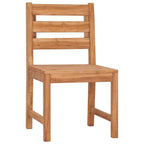 Juego de comedor para jardín 9 piezas madera maciza de teca