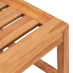 Juego de comedor para jardín 9 piezas madera maciza de teca