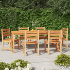 Juego de comedor de jardín 4 piezas madera maciza de teca