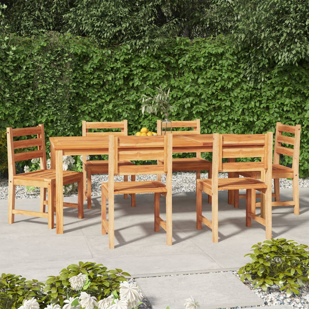 Juego de comedor de jardín 4 piezas madera maciza de teca