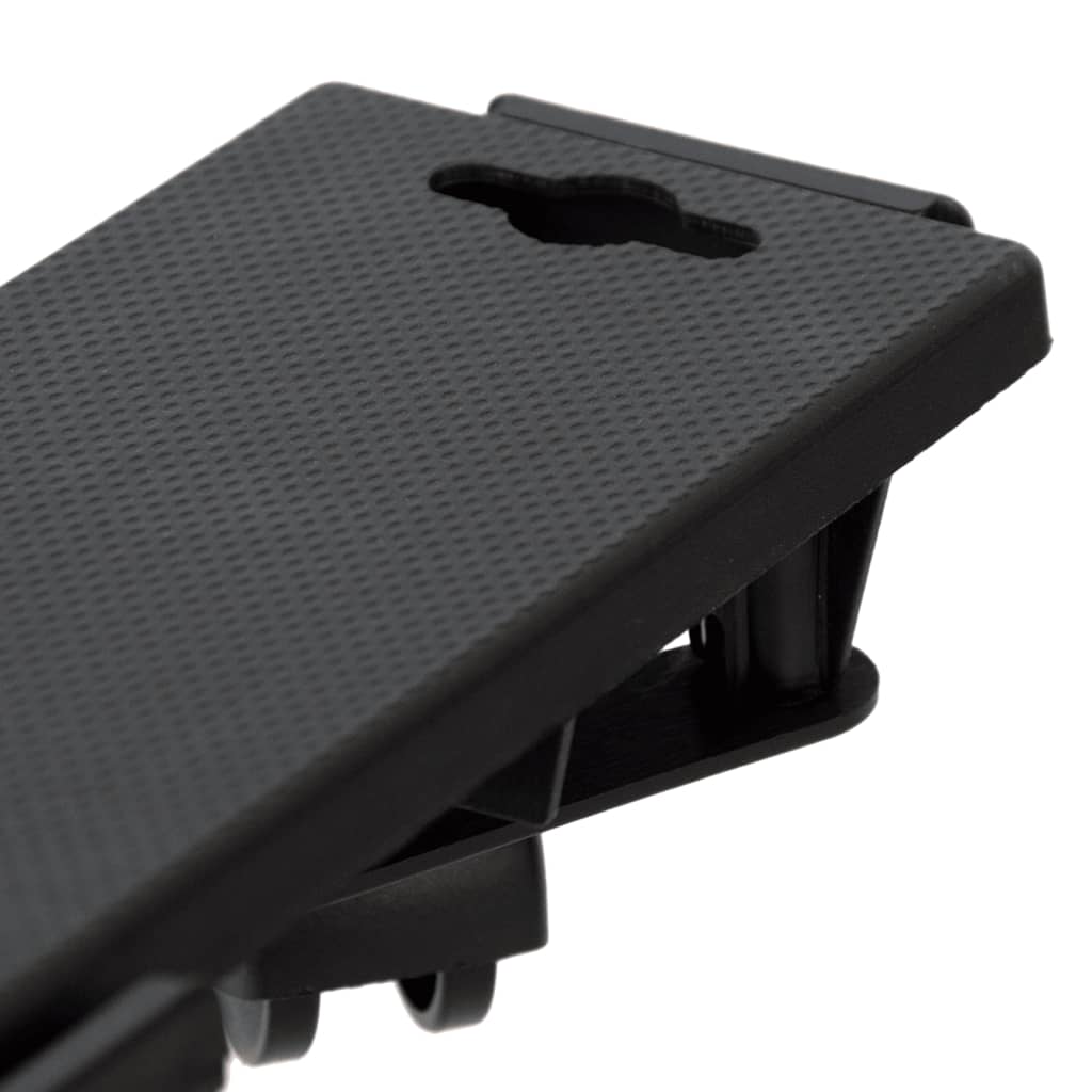 Plataformas móviles con 4 ruedas 10 uds PP negro 170 kg