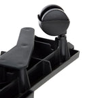 Plataformas móviles con 4 ruedas 10 uds PP negro 170 kg