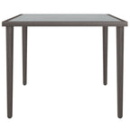 Mesa de jardín de acero gris 48x48x37 cm