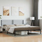 Estructura cama con cabecero sin colchón marrón roble 100x190cm