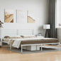 Estructura cama con cabecero sin colchón marrón roble 100x190cm