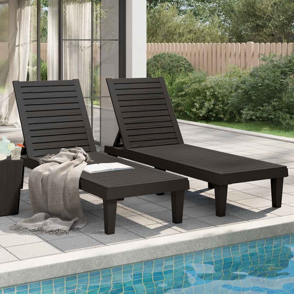 Tumbona ajustable en 4 alturas polipropileno 155,5x57x28 cm