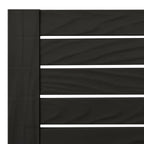 Tumbona doble de polipropileno negro 155x138x83 cm