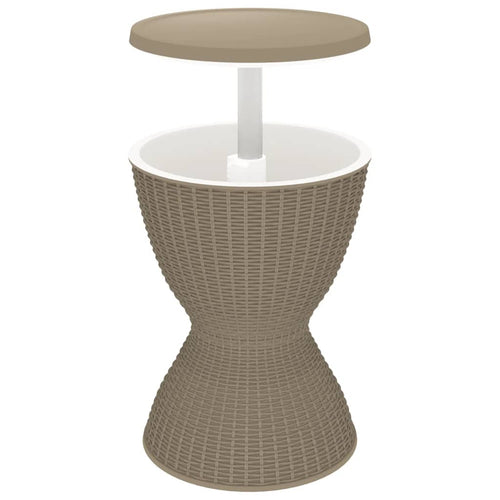 3-in-1 light brown polypropylene cooler table
