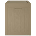 Caja de almacenaje de jardín polipropileno gris 55,5x43x53 cm