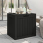 Caja de almacenaje de jardín polipropileno gris 55,5x43x53 cm