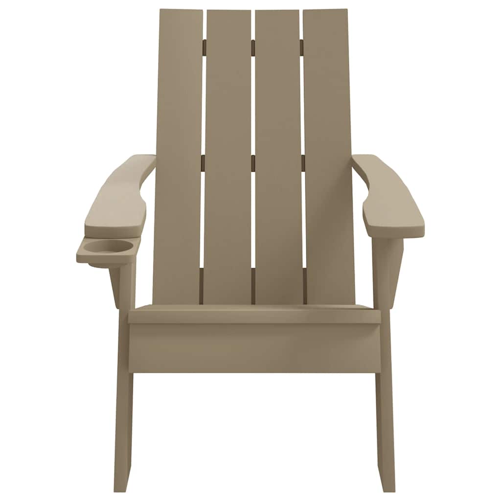 Silla de jardín Adirondack marrón claro 75x88,5x89,5 cm