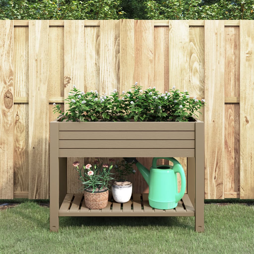 Floreira alta polipropileno branco 110x45x79 cm