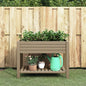Jardinera alta polipropileno blanco 110x45x79 cm