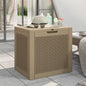 Caja de almacenaje de jardín polipropileno gris 55,5x43x53 cm