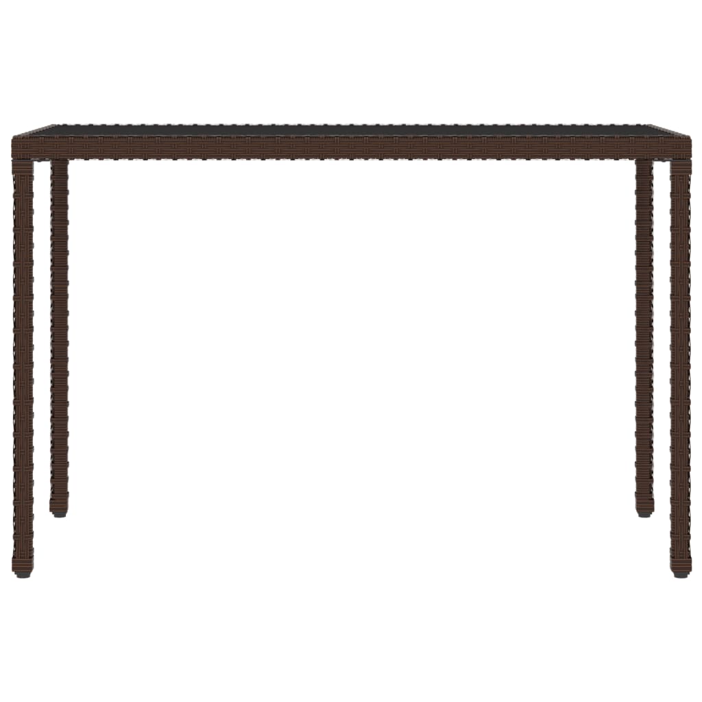 Set muebles de jardín 6 piezas y cojines ratán sintético marrón