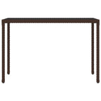 Set muebles de jardín 6 piezas y cojines ratán sintético marrón