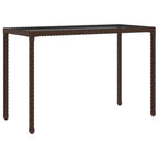 Set muebles de jardín 6 piezas y cojines ratán sintético marrón