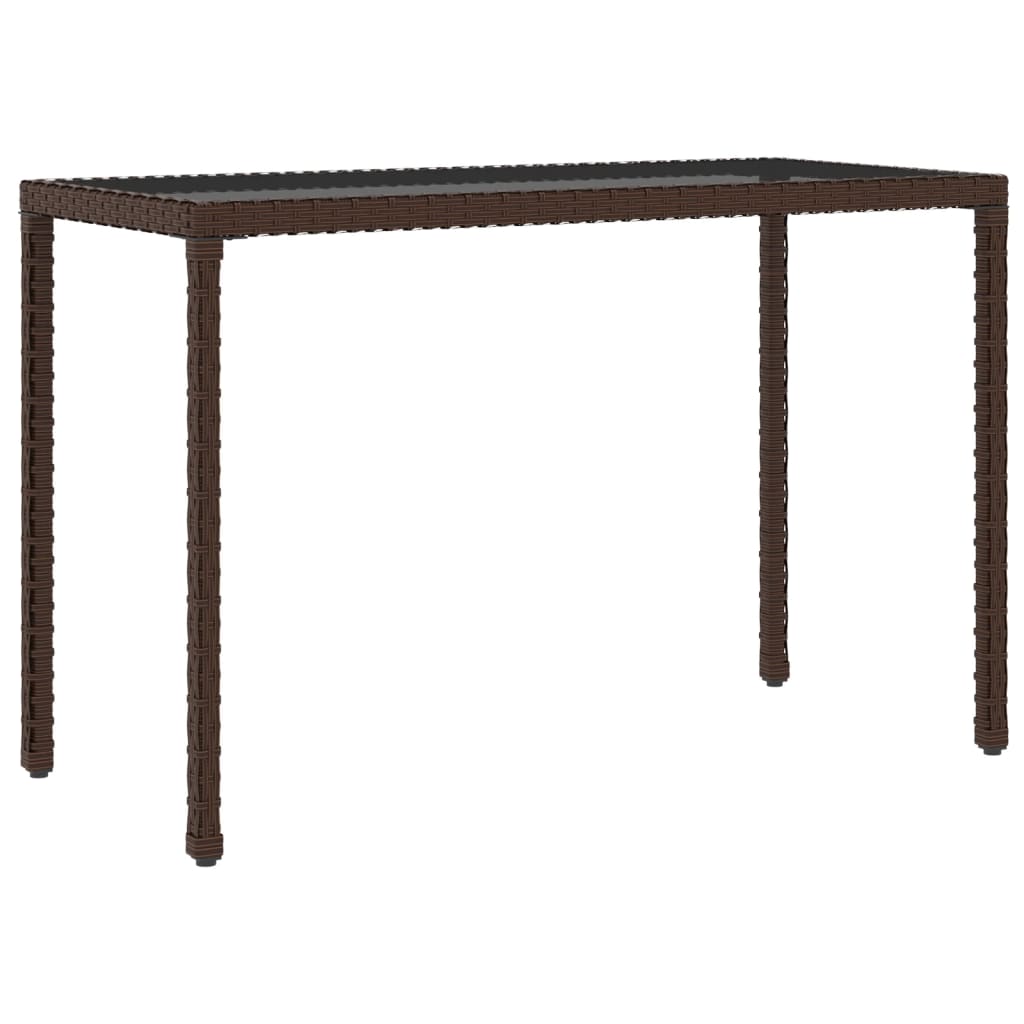 Set muebles de jardín 6 piezas y cojines ratán sintético marrón