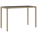 Set comedor de jardín 6 pzas con cojines ratán sintético beige