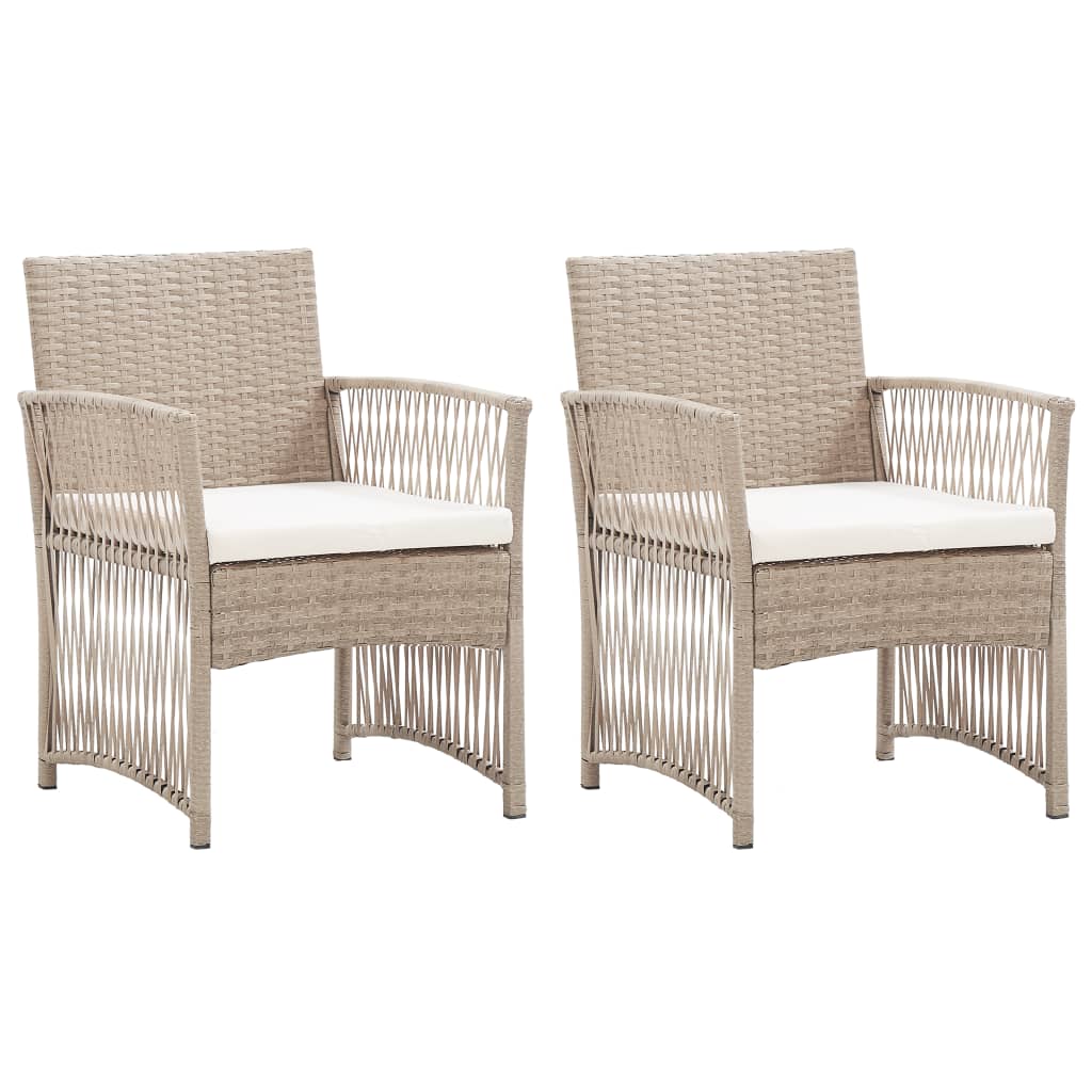 Sillón reclinable de jardín con reposapiés ratán PE beige