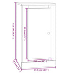 Aparadores 2 uds madera blanco brillante 37,5x35,5x67,5 cm