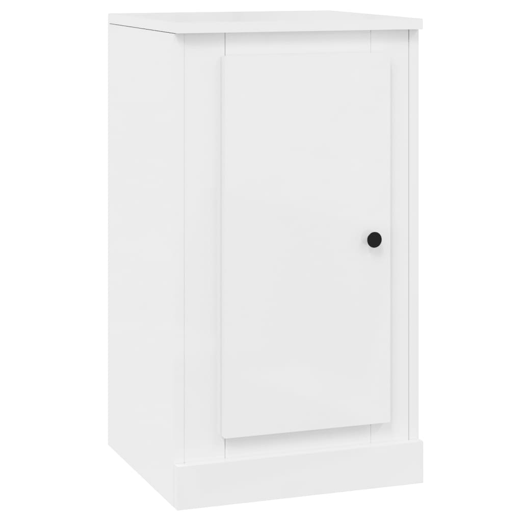 Aparadores 2 uds madera blanco brillante 37,5x35,5x67,5 cm