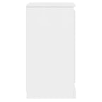 Aparadores 2 uds madera blanco brillante 37,5x35,5x67,5 cm