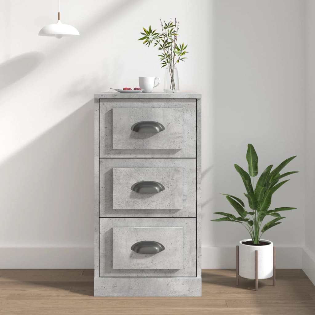 Aparador de madera contrachapada blanco 104,5x35,5x67,5 cm