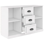 Aparador de madera contrachapada blanco 104,5x35,5x67,5 cm