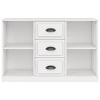 Aparador de madera contrachapada blanco 104,5x35,5x67,5 cm