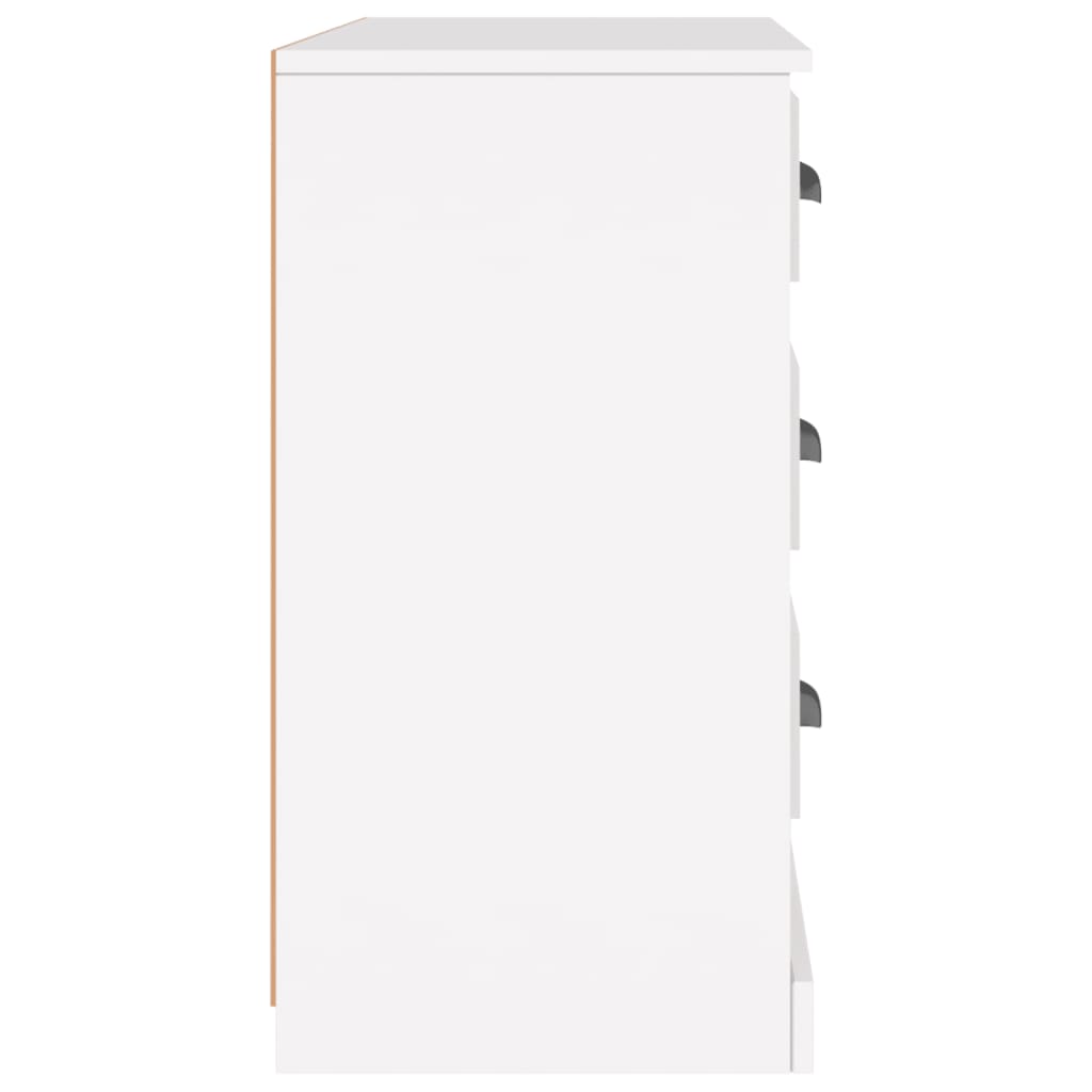 Aparador de madera contrachapada blanco 104,5x35,5x67,5 cm