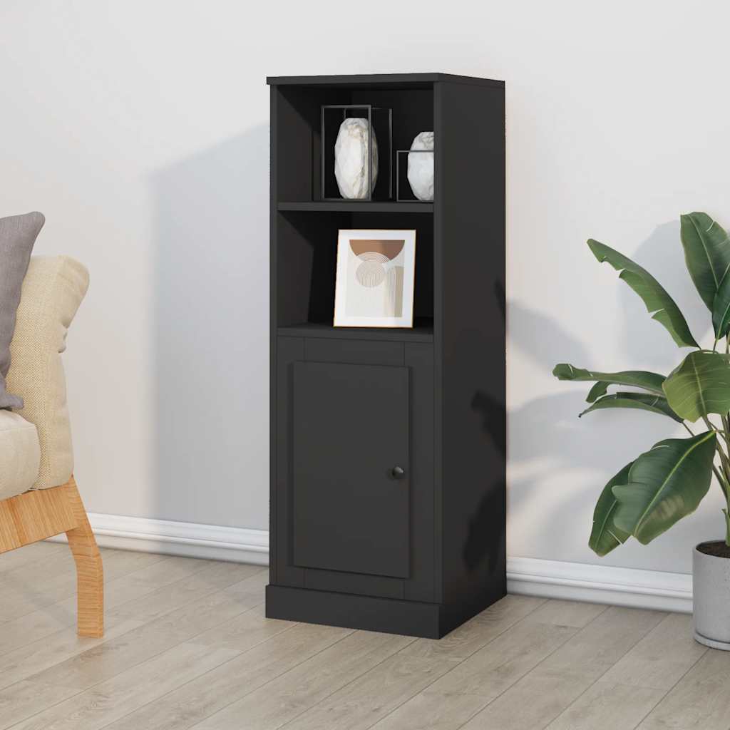 Aparador alto madera contrachapada gris sonoma 69,5x34x180 cm