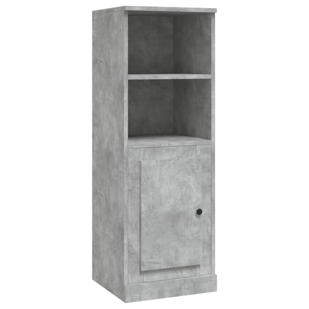 Aparador madera contrachapada gris hormigón 36x35,5x103,5 cm